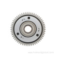 Motorcycle starting disc gear